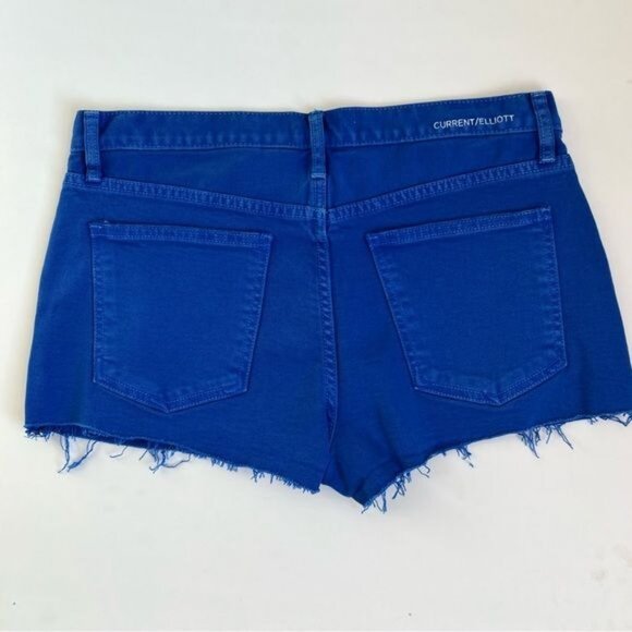 Current/Elliott The Boyfriend Cut Short Nautical Blue - 27 - Picture 3 of 5